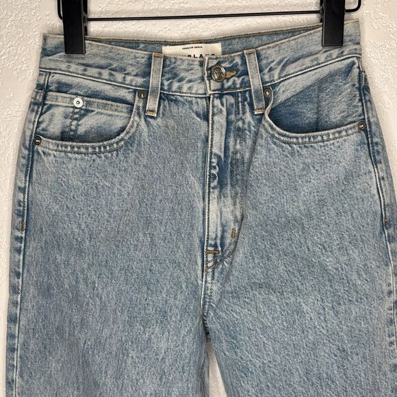 NWT SLVRLAKE Women's Blue Beatnik High-Rise Slim Jeans Size 24 Time Worn Wash - Picture 4 of 16